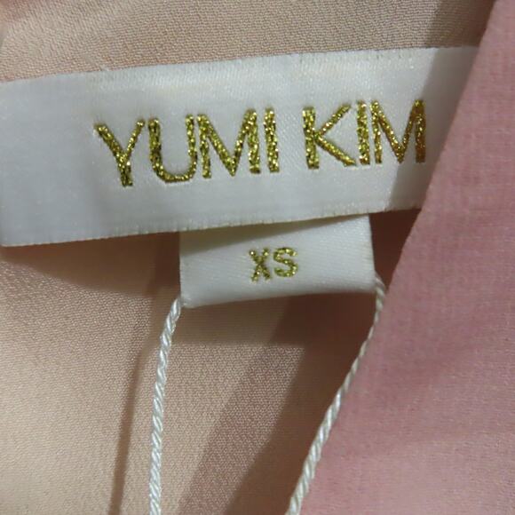 Yumi Kim Reminisce Midi Dress Forget Me Not Flush Keyhole Cut-Out Sz X-Small - Picture 9 of 11